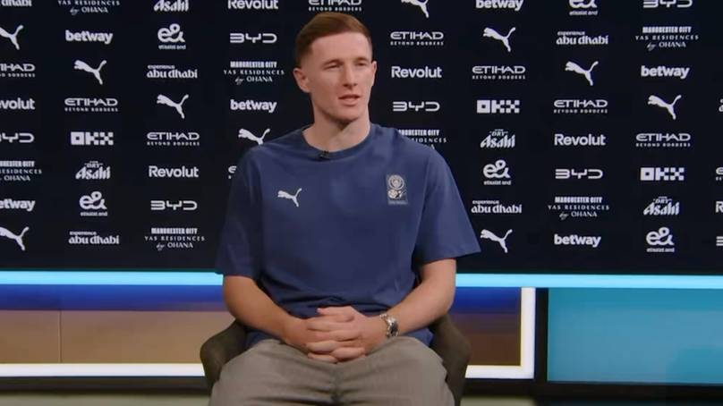 Eliott Anderson has already angered Man Utd fans with comments in first interview as Man City player cover