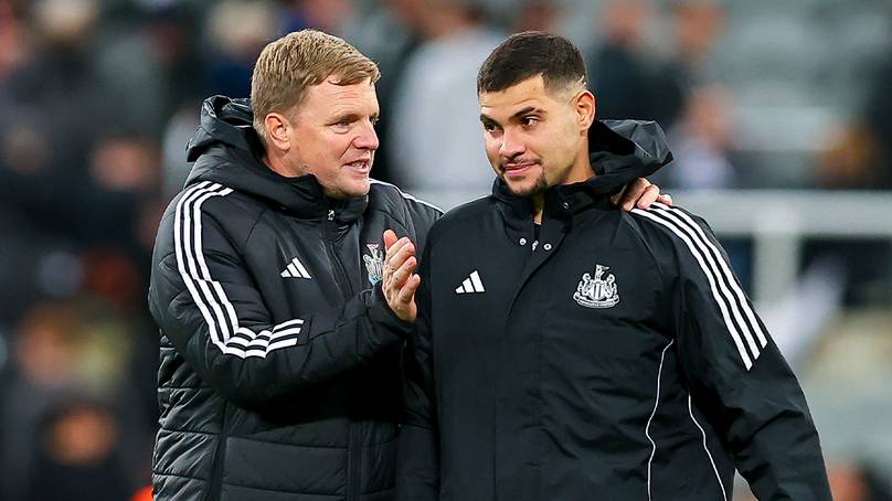 Bruno Guimaraes issues statement after Eddie Howe's sacking in major Arsenal transfer hint cover