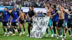 Argentina face action over Falklands banner cover