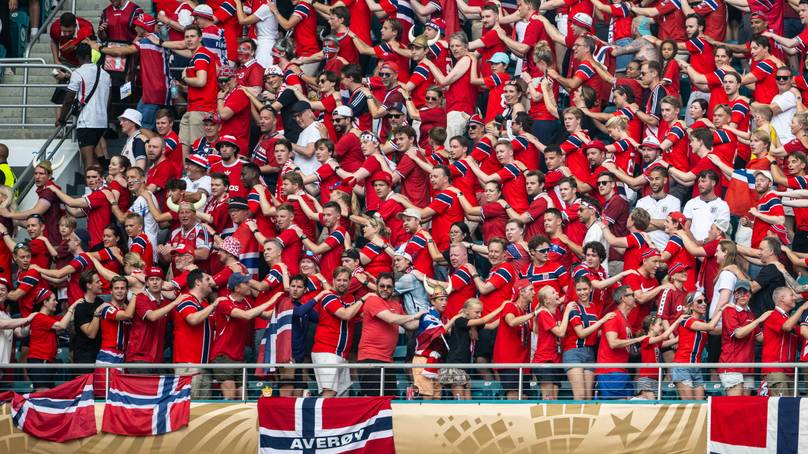 World Cup star spotted performing 'Viking Row' in crowd during England vs Norway game cover